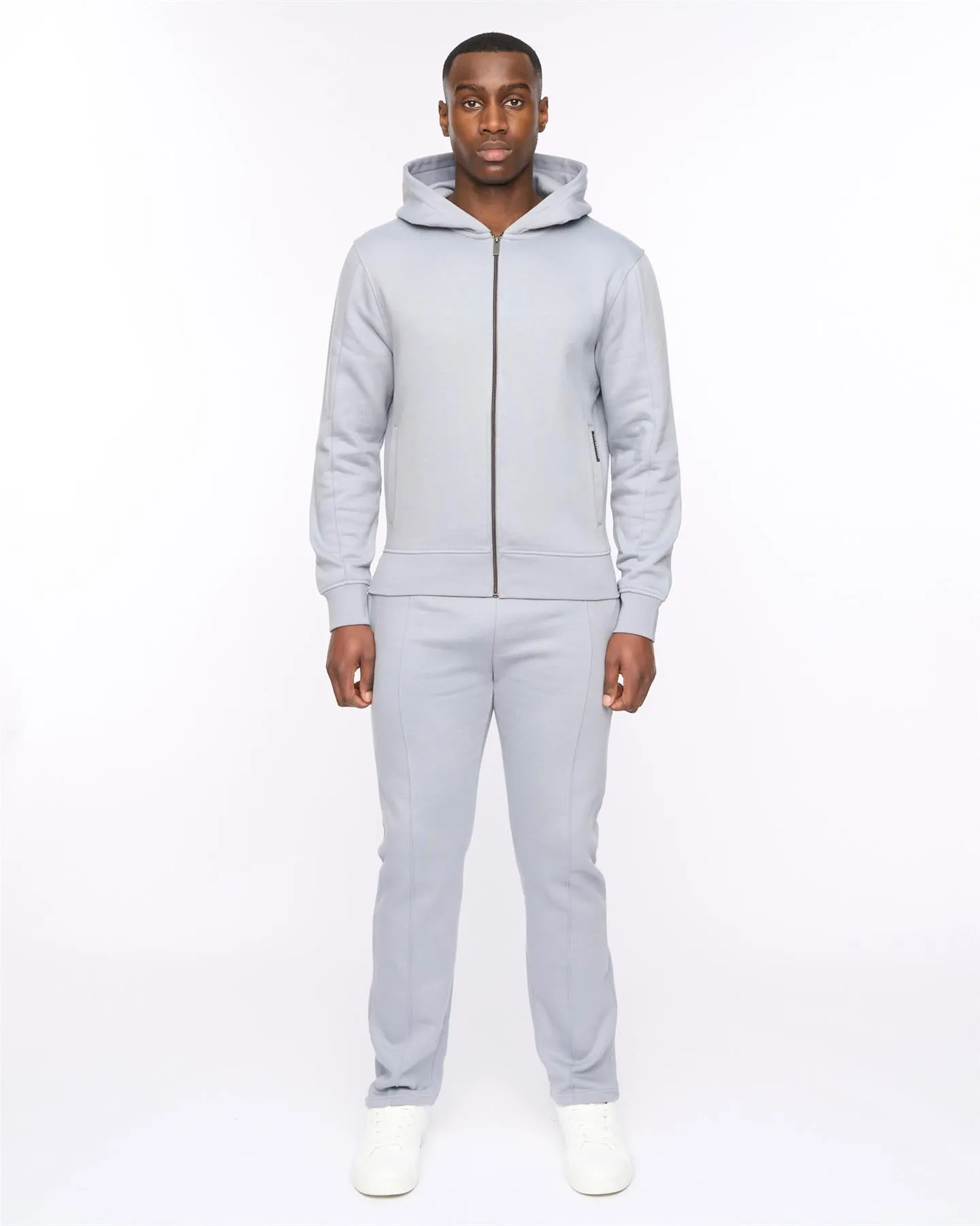 Mens Chemtars Zip Thru Hoodie Steel Blue