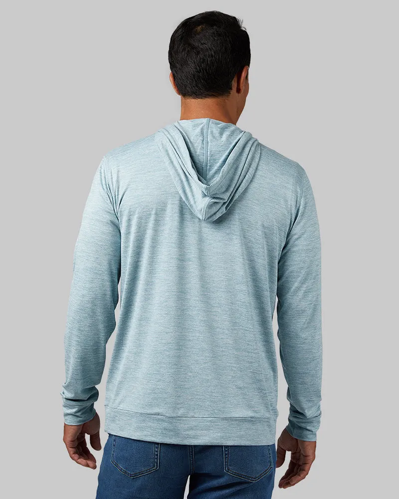MEN'S COOL LONG SLEEVE HOODED T-SHIRT