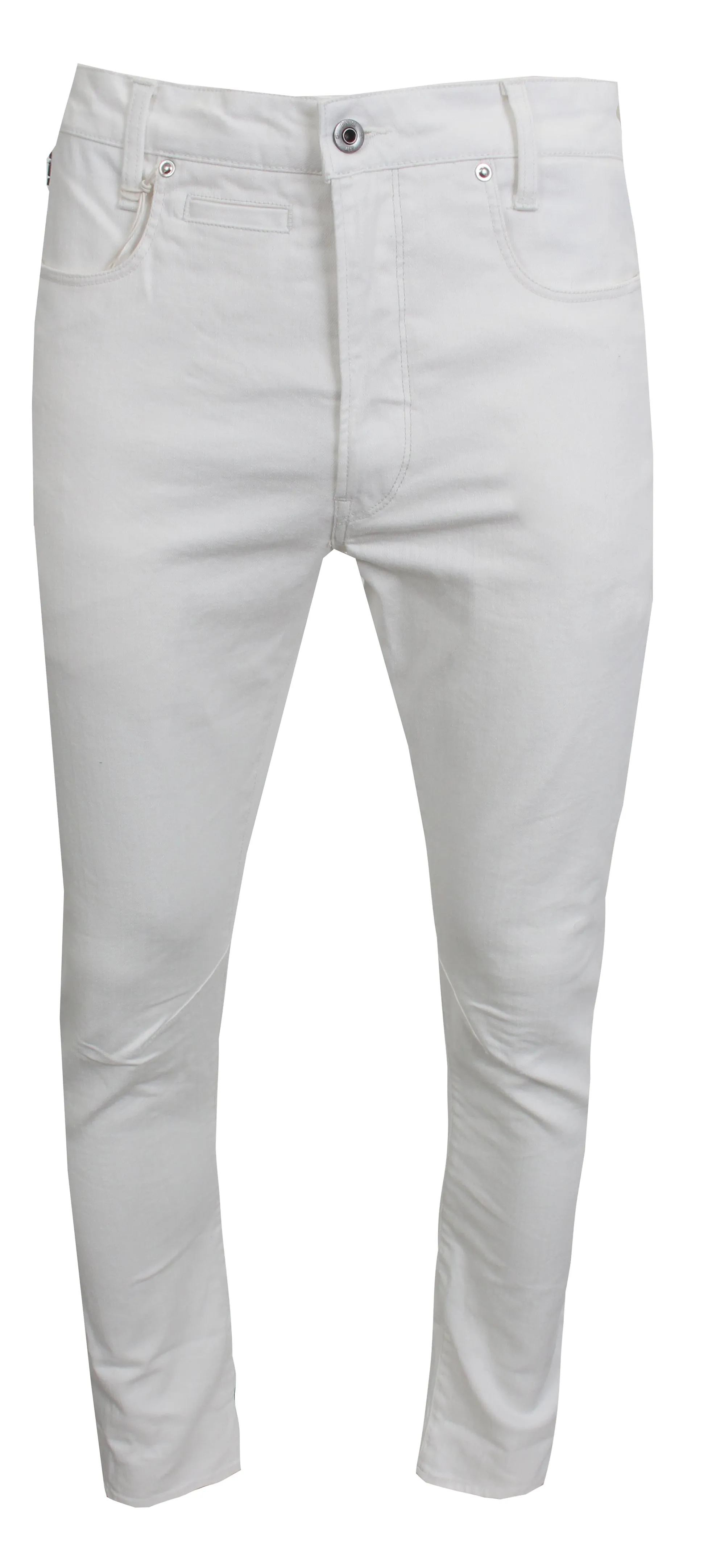 Men's D-Staq 3D Slim Jeans-White