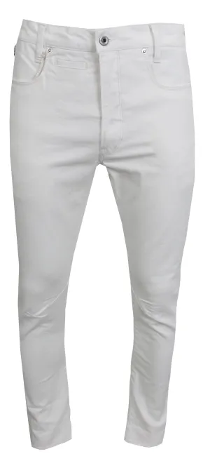 Men's D-Staq 3D Slim Jeans-White
