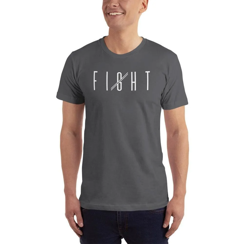 Men's Fight T-Shirt (White print)
