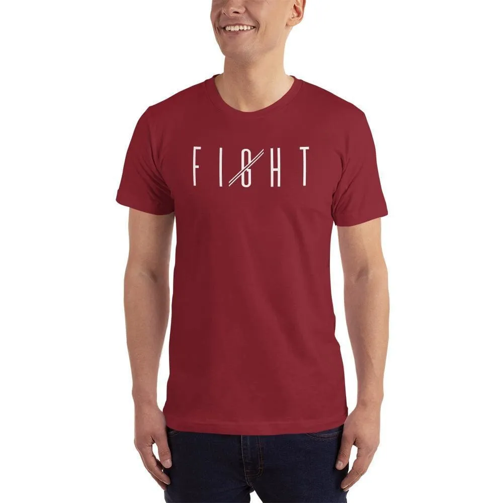 Men's Fight T-Shirt (White print)