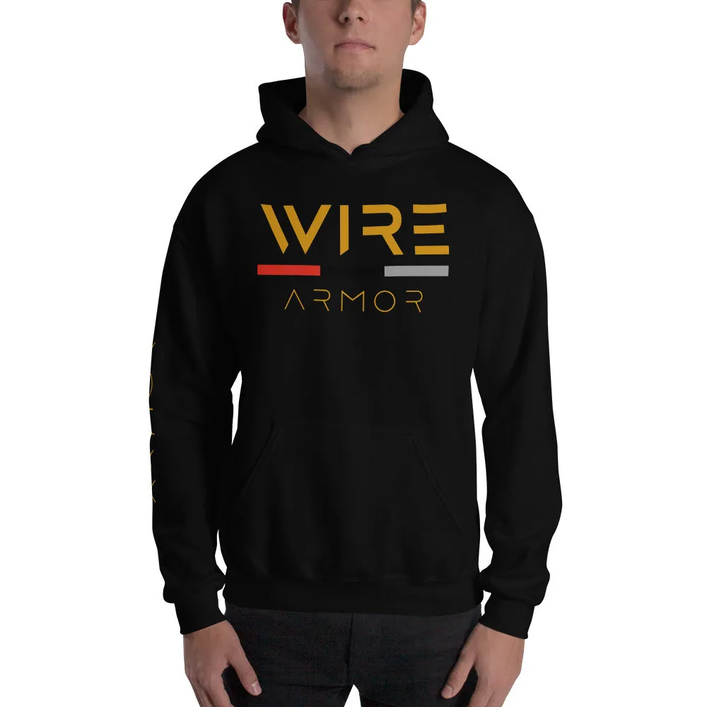Men's Hooded Sweatshirt (Black & Gold)
