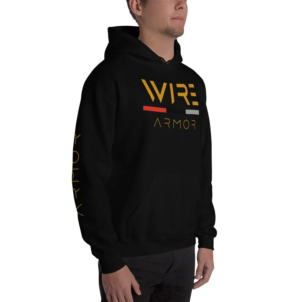 Men's Hooded Sweatshirt (Black & Gold)