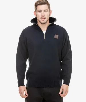 Men's Mariner Wool Zip Neck Sweater