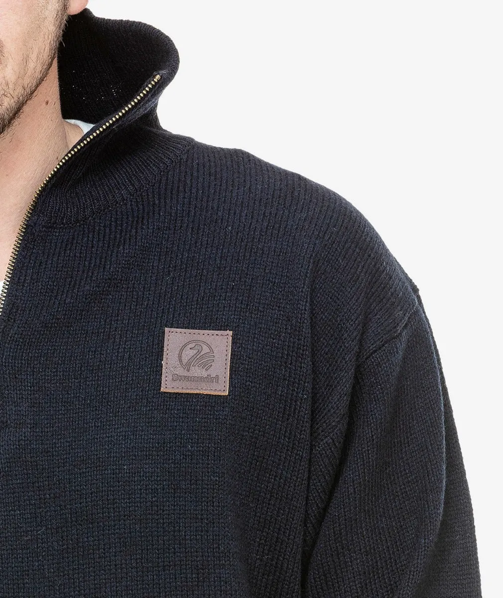 Men's Mariner Wool Zip Neck Sweater
