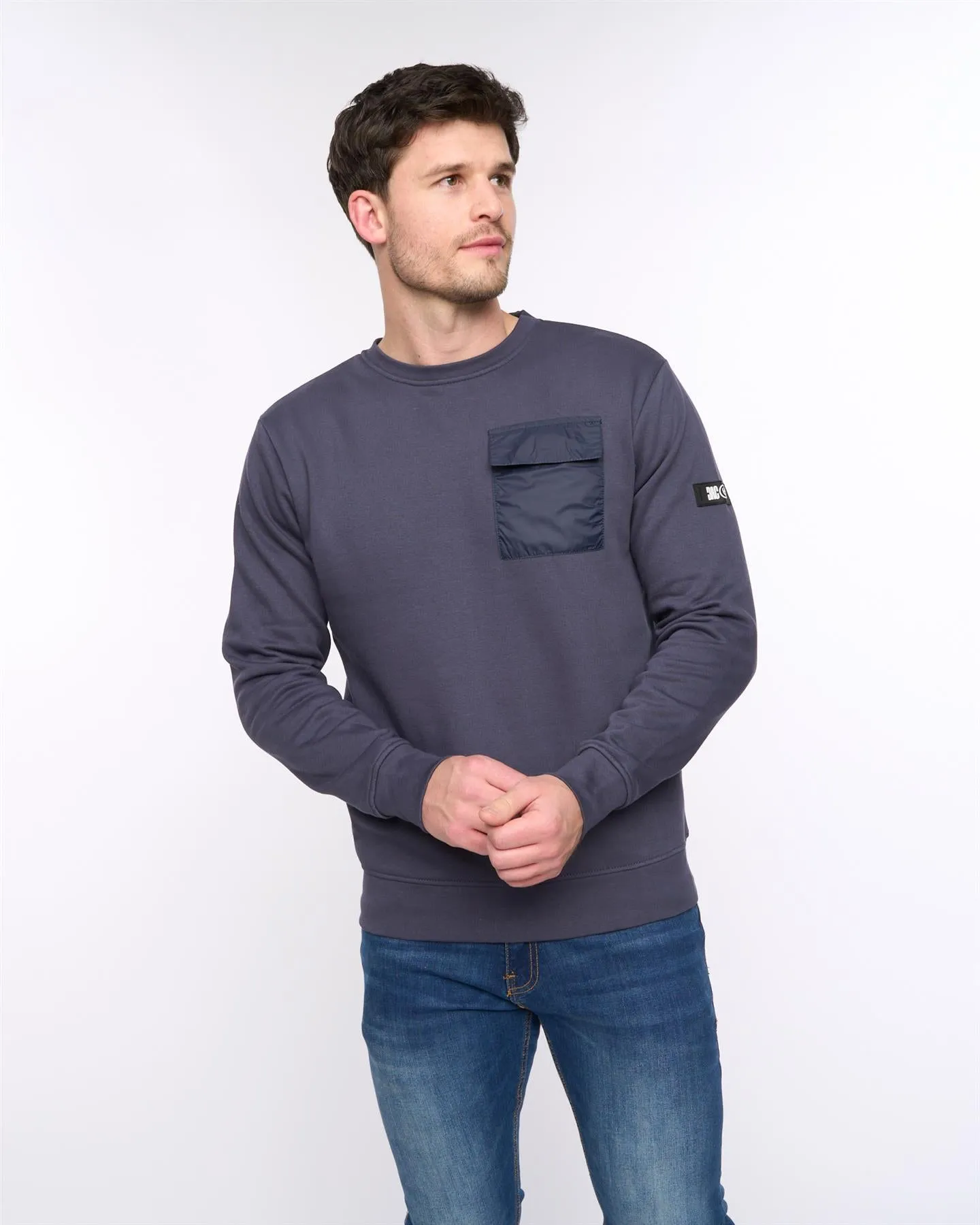 Mens Trentforth Crew Sweat Dark Navy