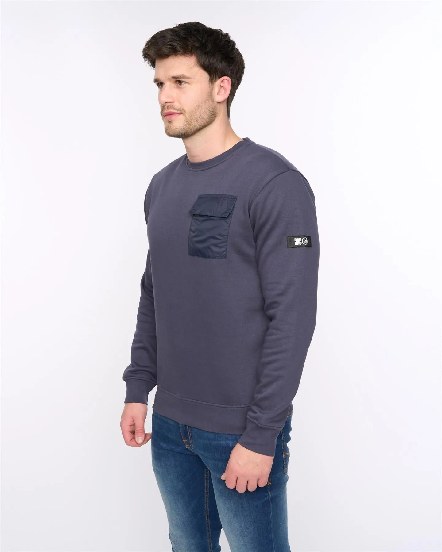 Mens Trentforth Crew Sweat Dark Navy