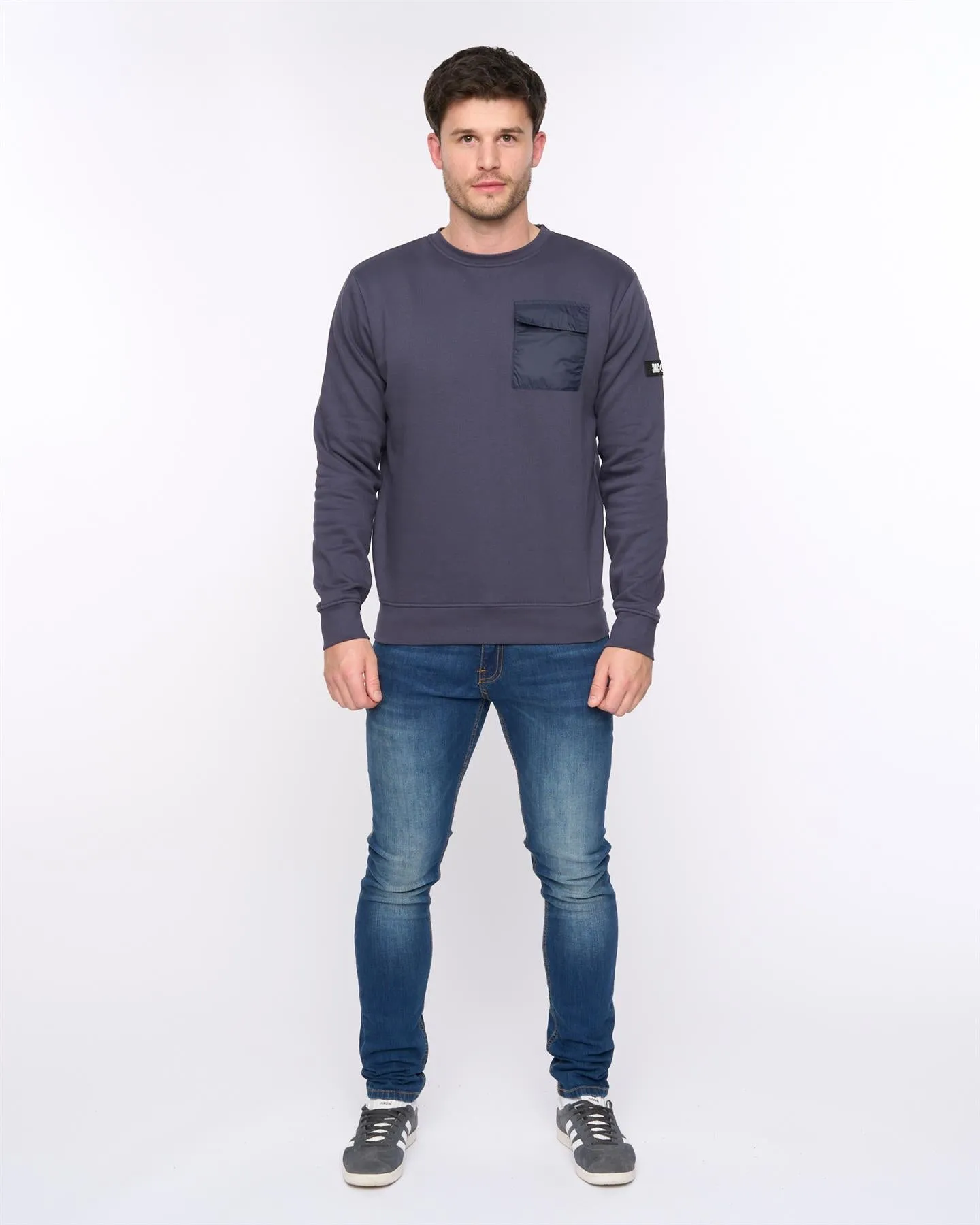 Mens Trentforth Crew Sweat Dark Navy