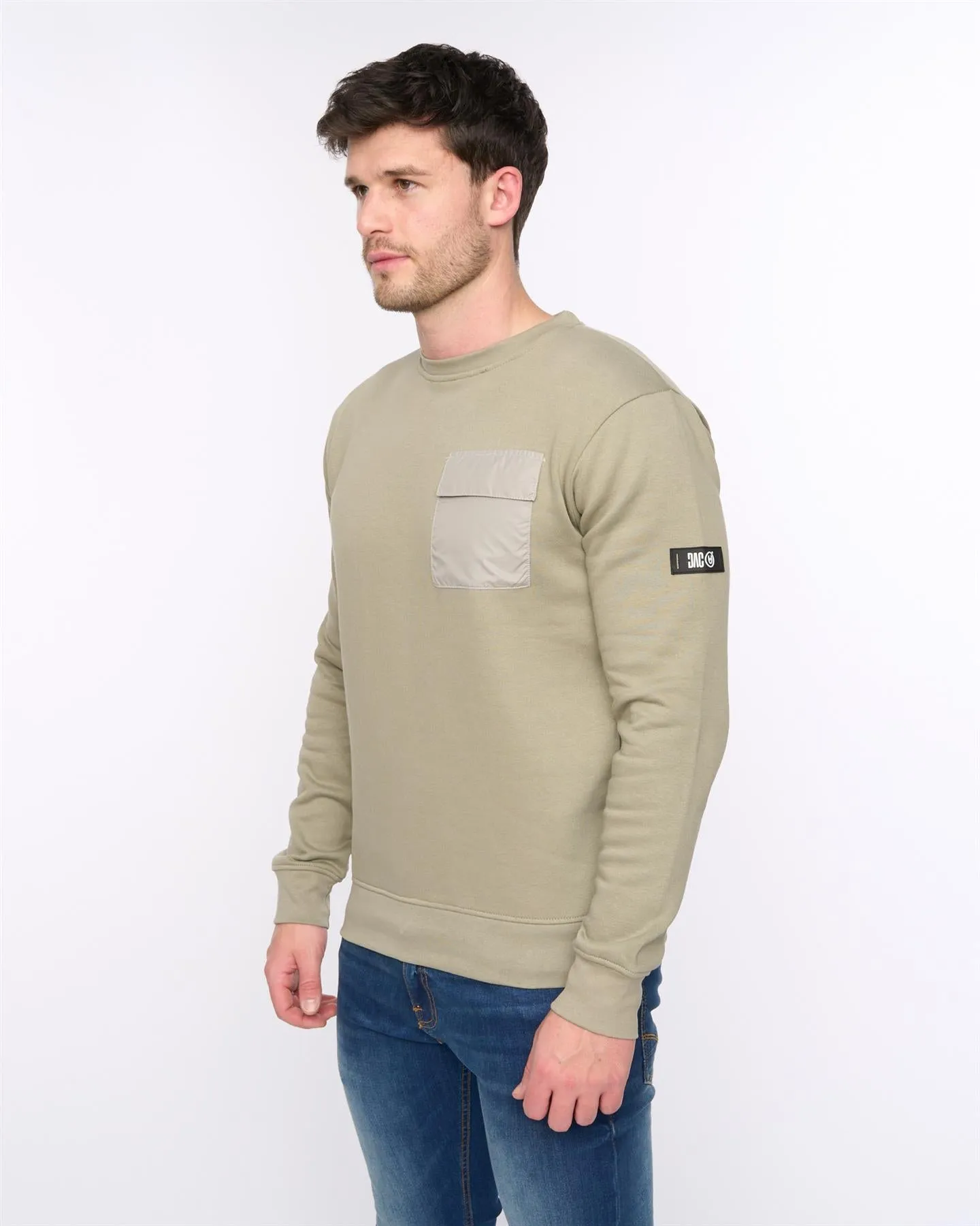 Mens Trentforth Crew Sweat Sage