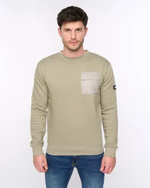 Mens Trentforth Crew Sweat Sage