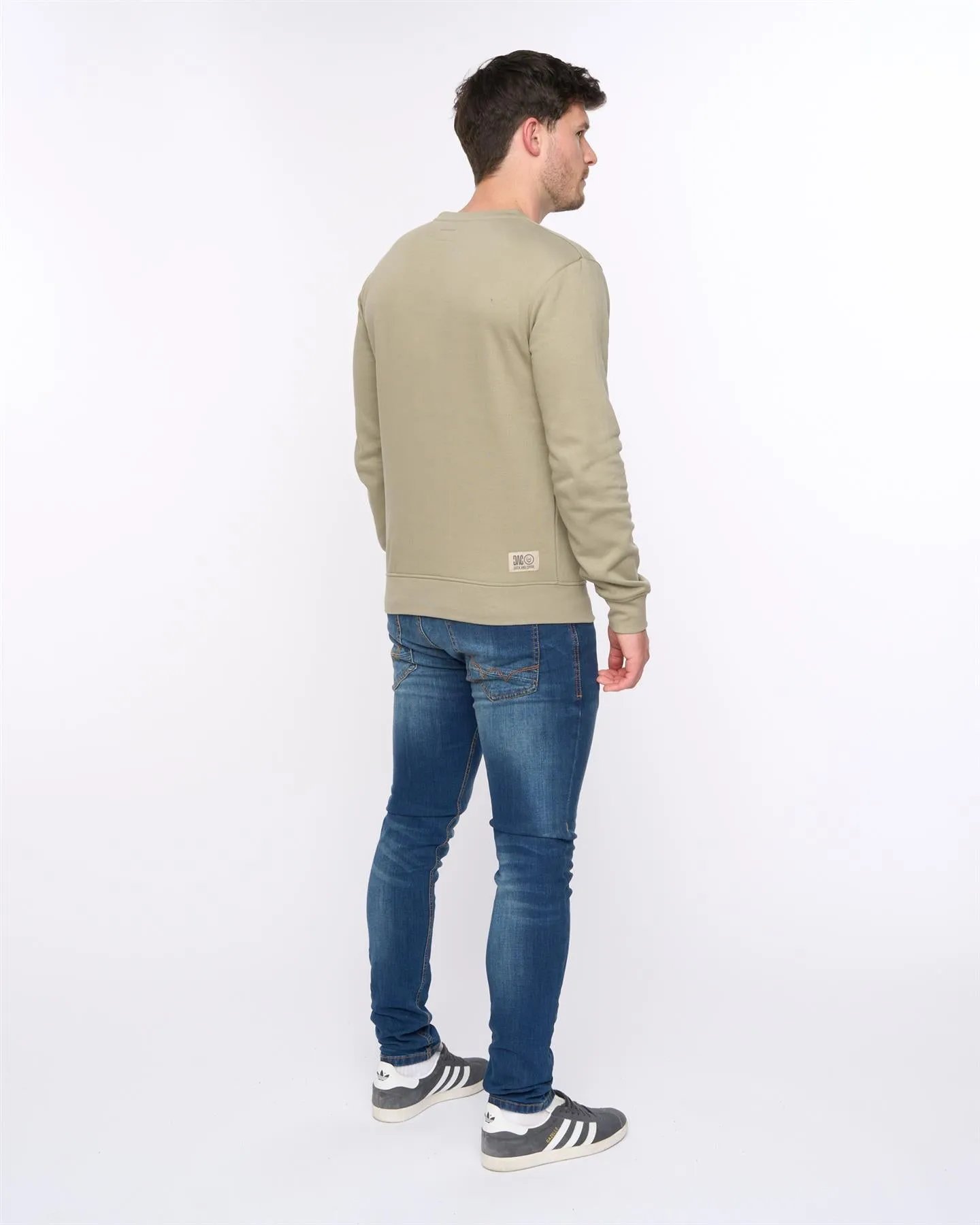Mens Trentforth Crew Sweat Sage