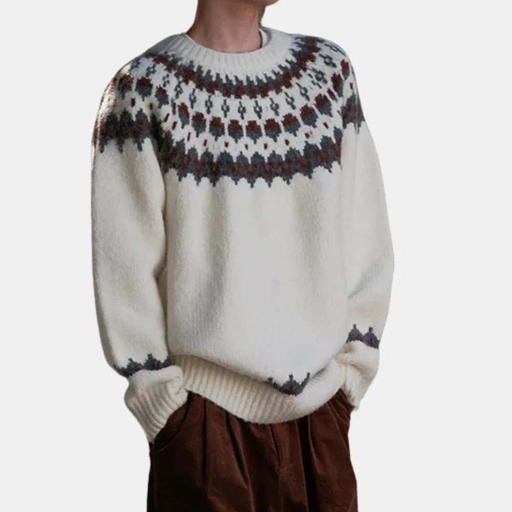Men's warm knit sweater
