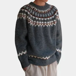Men's warm knit sweater