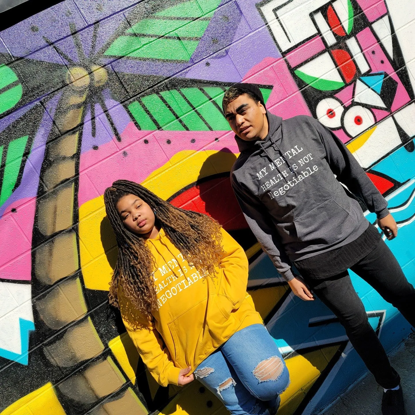 Mental Health Not Negotiable - Unisex EcoSmart® Pullover Hoodie