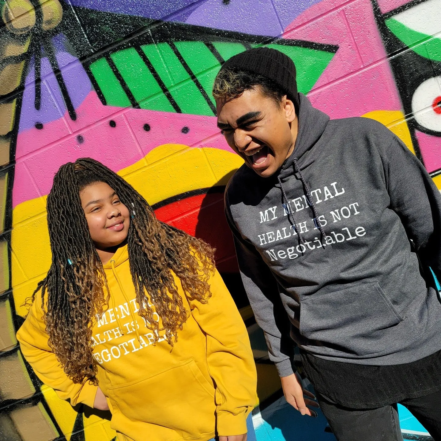 Mental Health Not Negotiable - Unisex EcoSmart® Pullover Hoodie