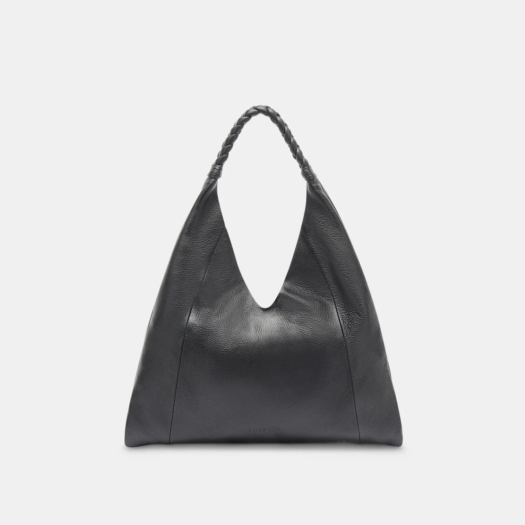 Mia Leather Tote - Black