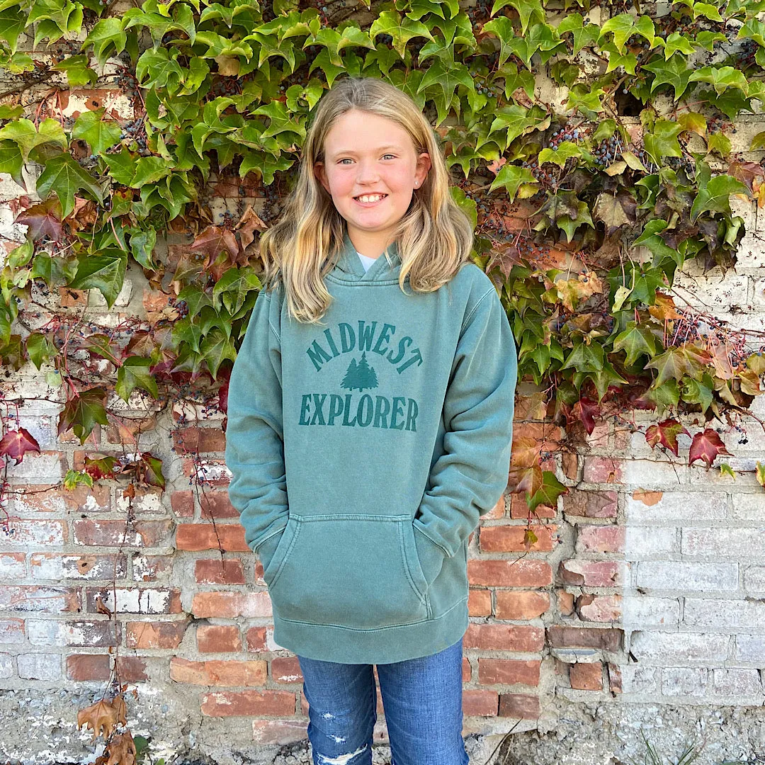 Midwest Explorer Pigment Dyed Youth Hoodie (Discontinued)