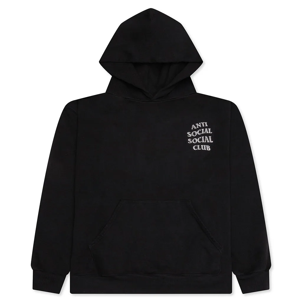Mind Games Rhinestone Hoodie - Black