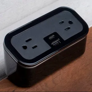 Mini Tabletop Power Cube Adds Outlets and Versatile USB Ports