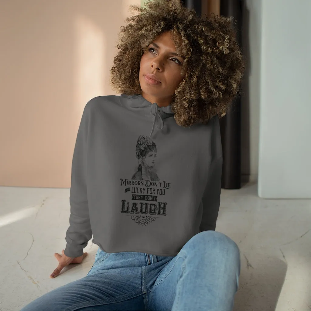 MIRRORS DON'T LIE Crop Hoodie