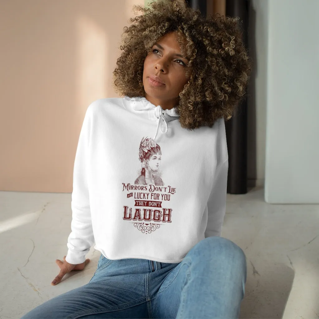MIRRORS DON'T LIE Crop Hoodie