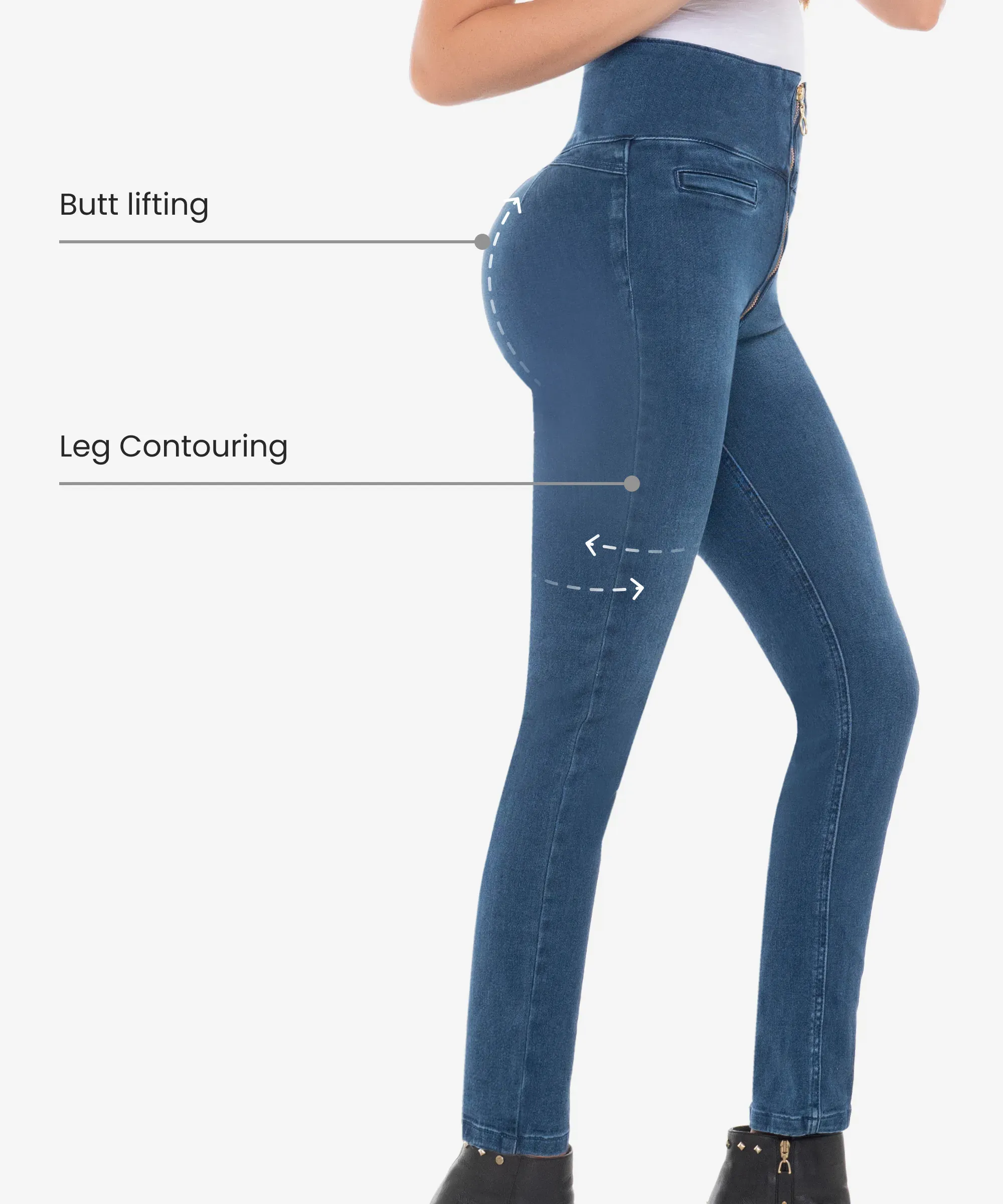 Mix Pack - 3 Push Up Jeans in styles 2122-2121-2104