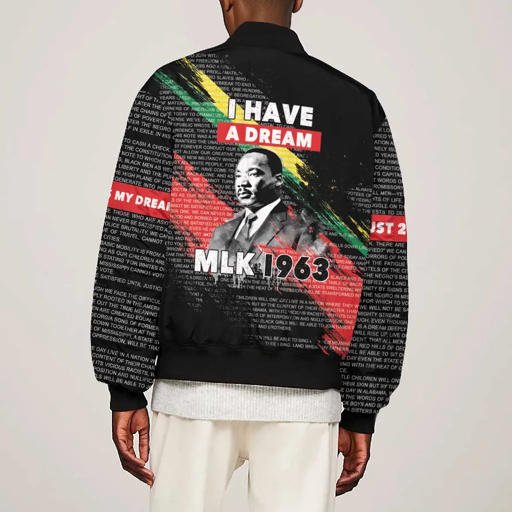MLK Honoring The Legacy Bomber Jacket Black Version LT05