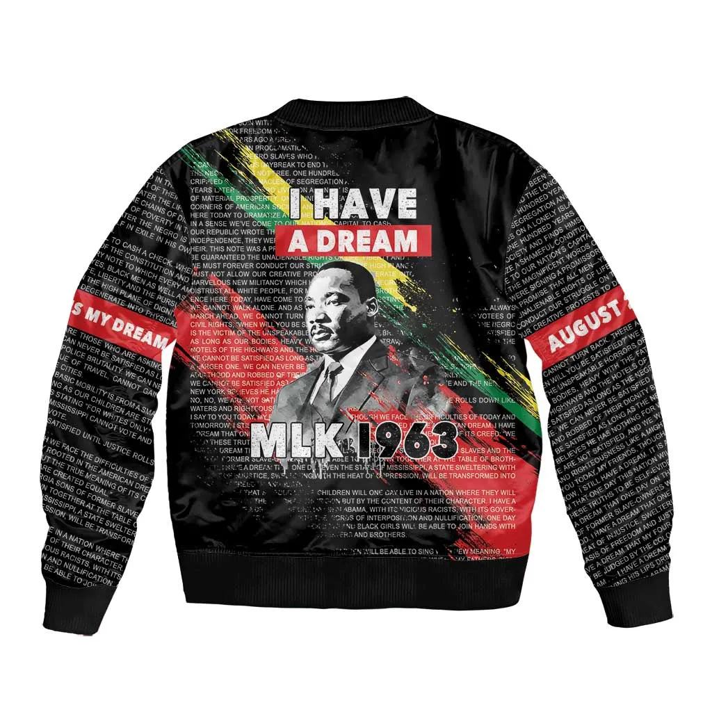 MLK Honoring The Legacy Bomber Jacket Black Version LT05