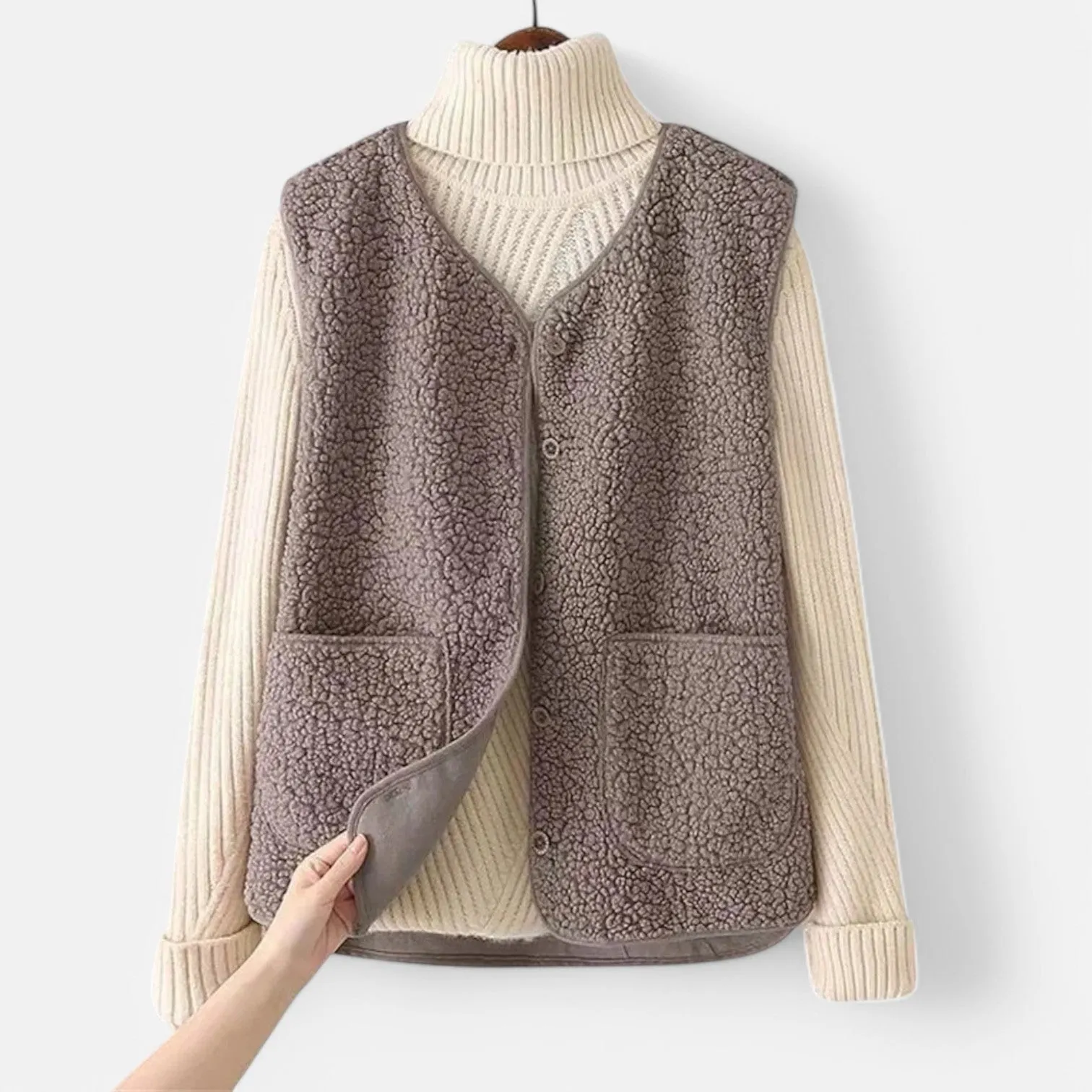 Monacogents | Warm Fleece Buttoned Waistcoat
