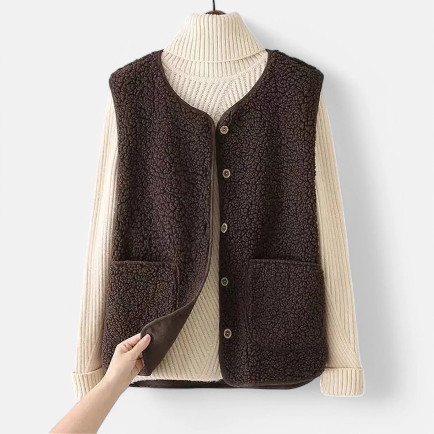 Monacogents | Warm Fleece Buttoned Waistcoat