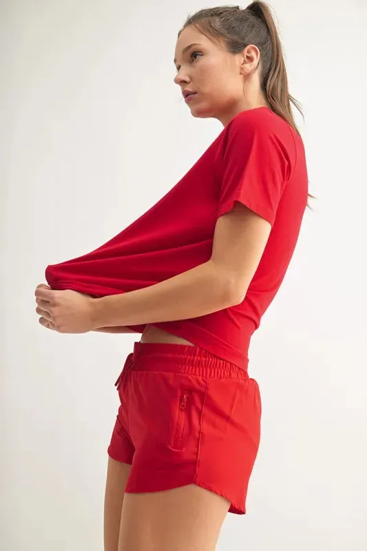 MONO B Round Neck Short Sleeve T-Shirt WH