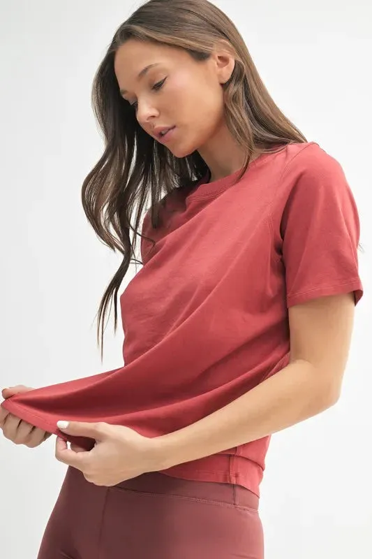 MONO B Round Neck Short Sleeve T-Shirt