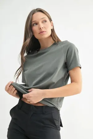 MONO B Round Neck Short Sleeve T-Shirt