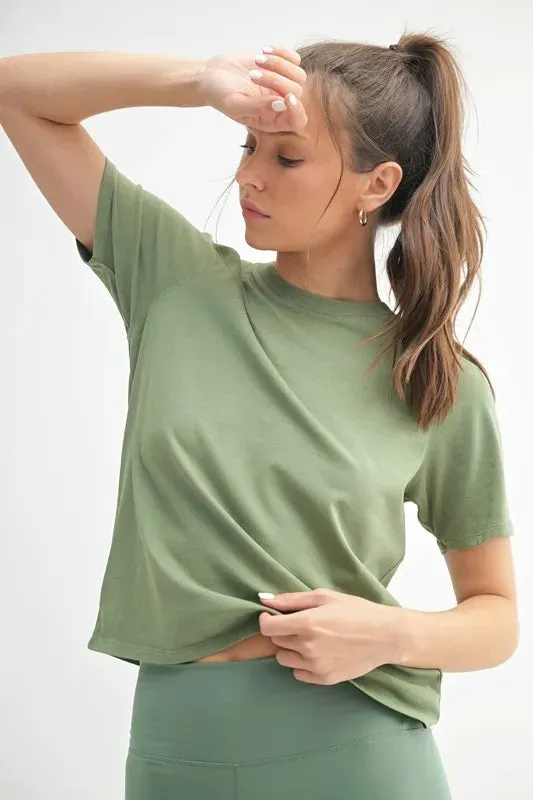 MONO B Round Neck Short Sleeve T-Shirt