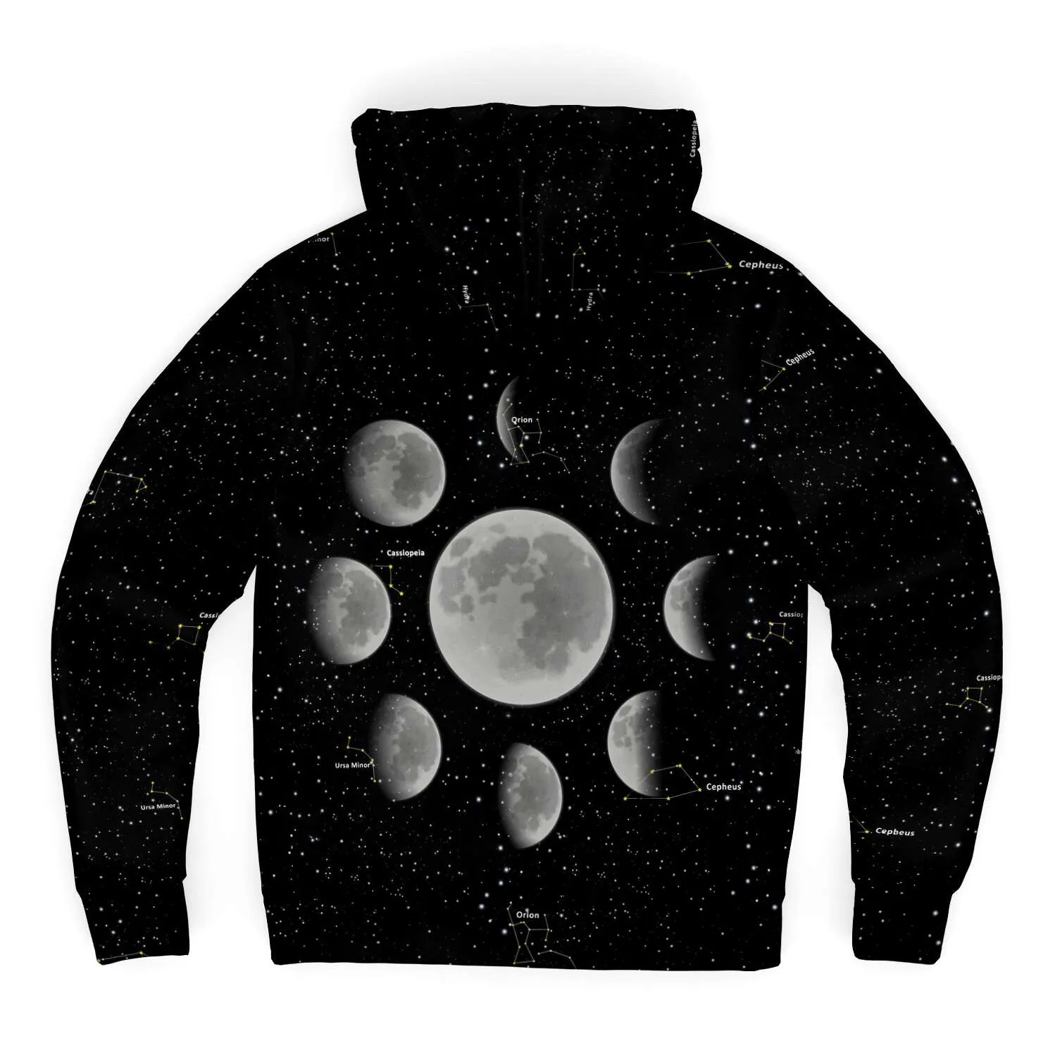 Moon Phases Hoodie Jacket