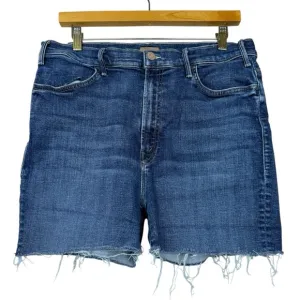 Mother Denim Cutoff Indigo Jean Shorts