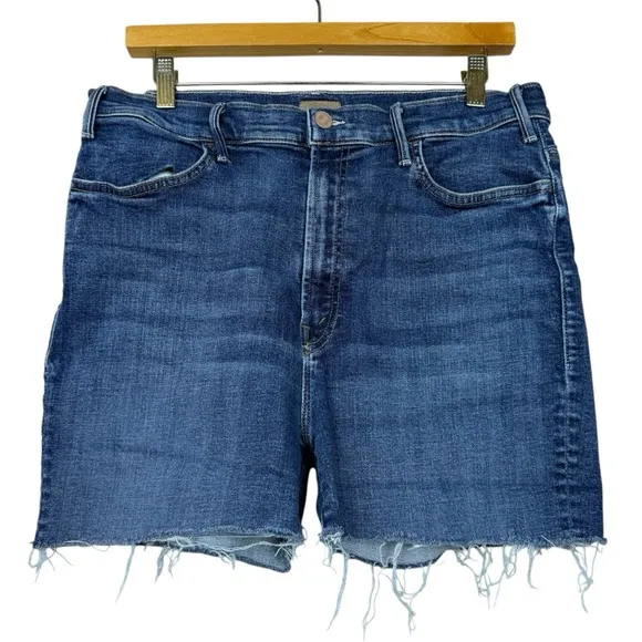 Mother Denim Cutoff Indigo Jean Shorts