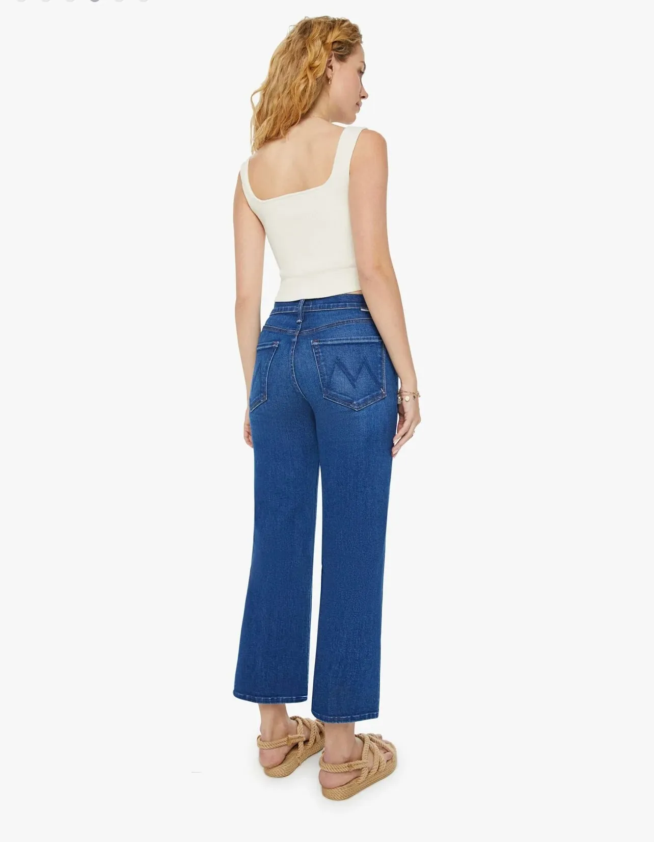 Mother The Mid Rise Rambler Zip Ankle in Coastal Colors