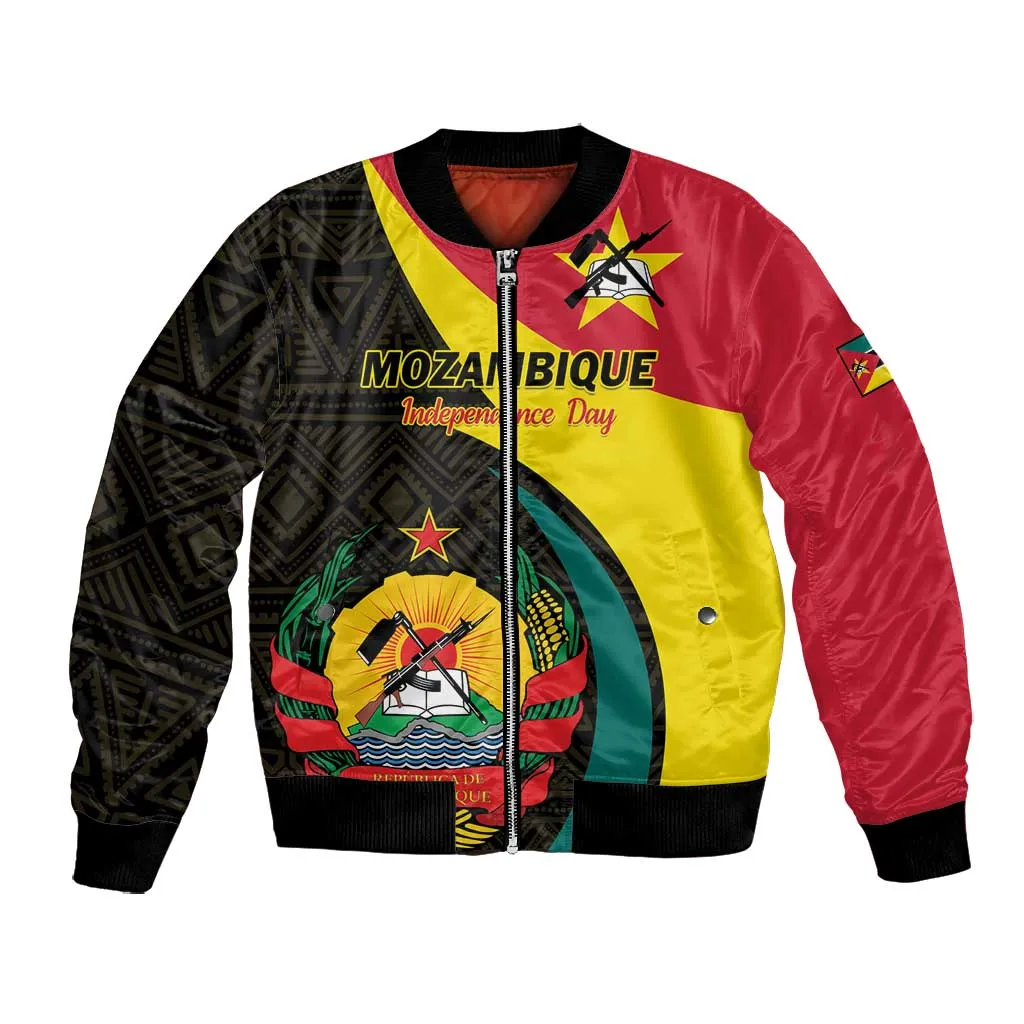 Mozambique Independence Day Bomber Jacket Muzambhiki 1975 Anniversary LT01