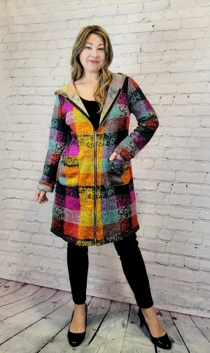 Multi colour sweater jacket