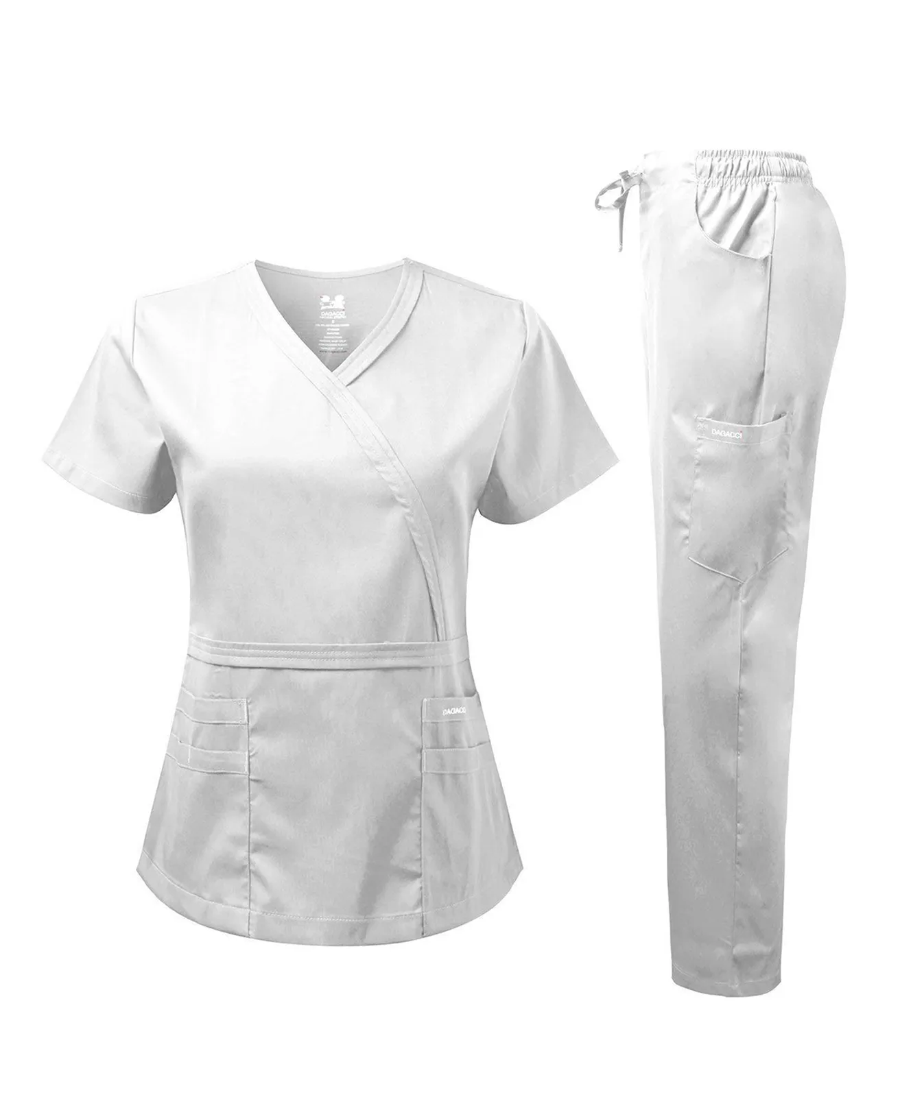 Natural Stretch Y-Neck Double Stitch Set [NS2202]