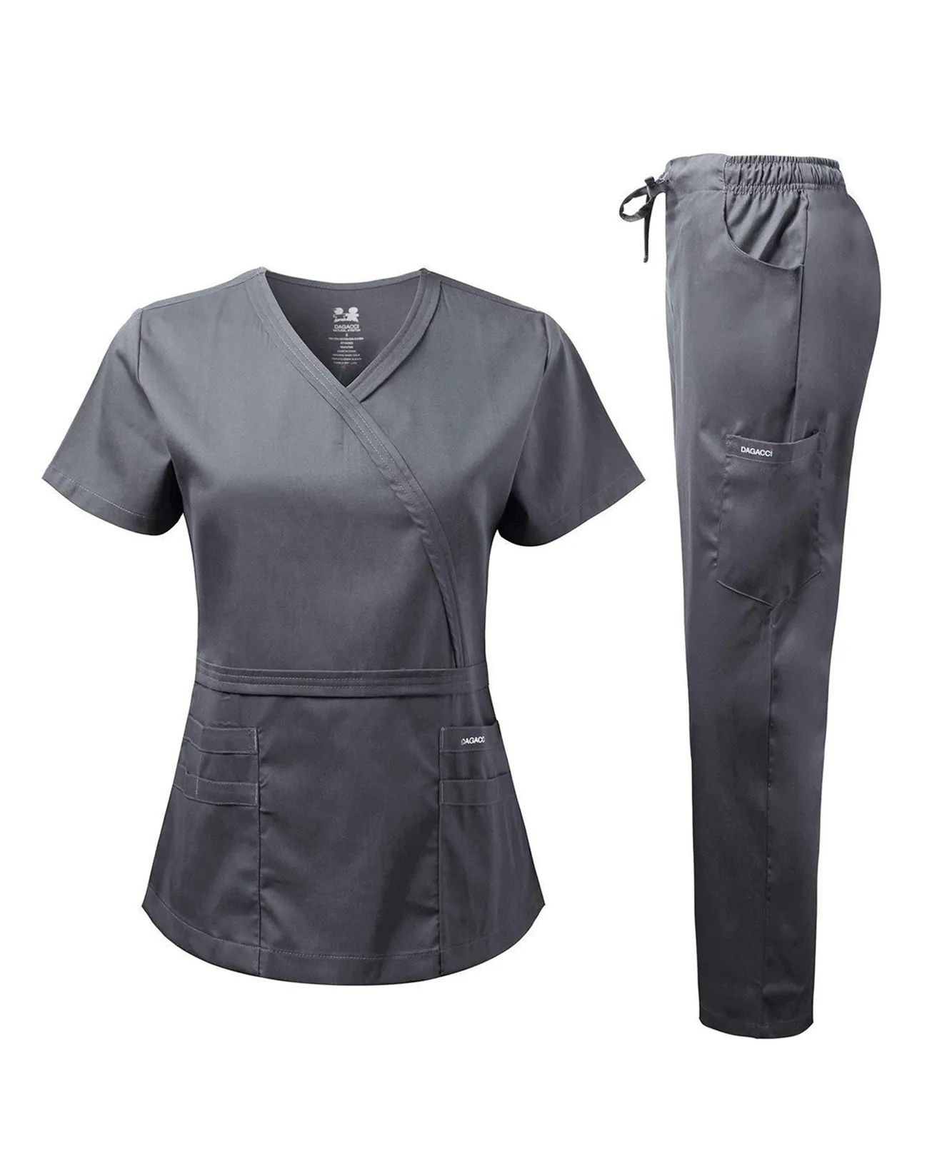Natural Stretch Y-Neck Double Stitch Set [NS2202]