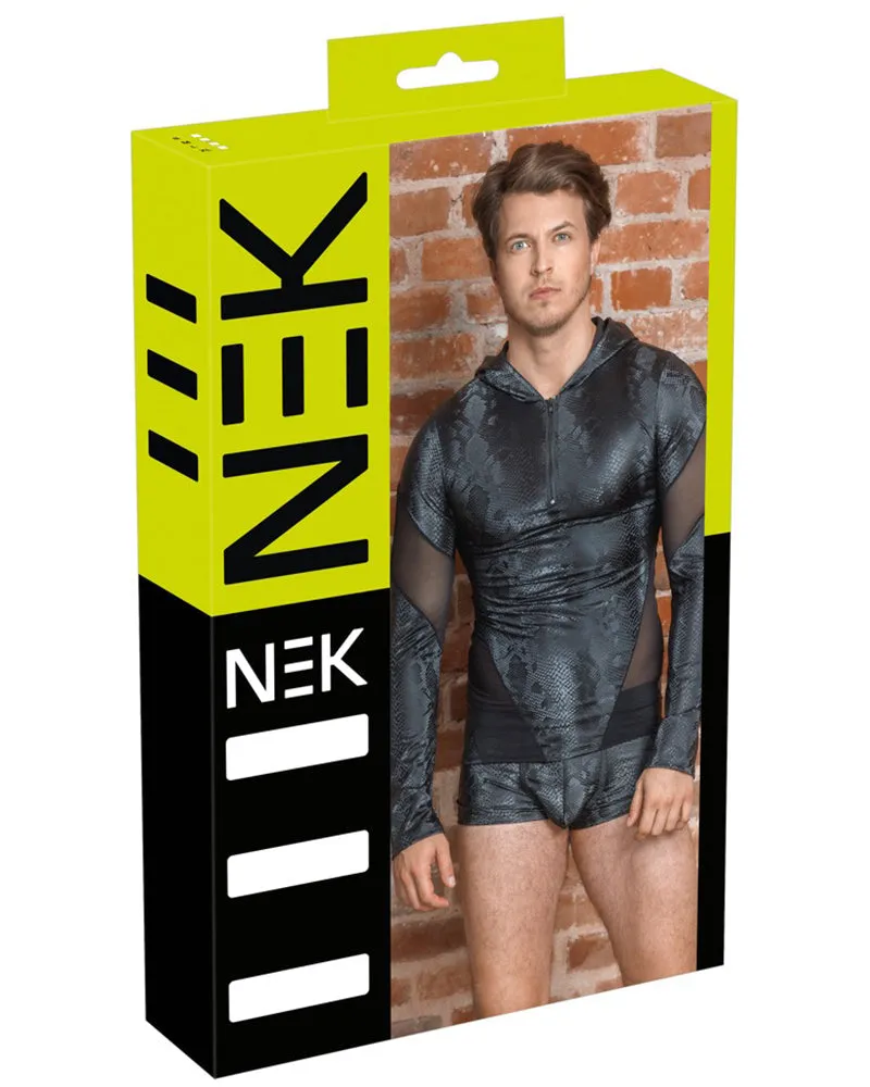 NEK Snake Pattern Hooded Top