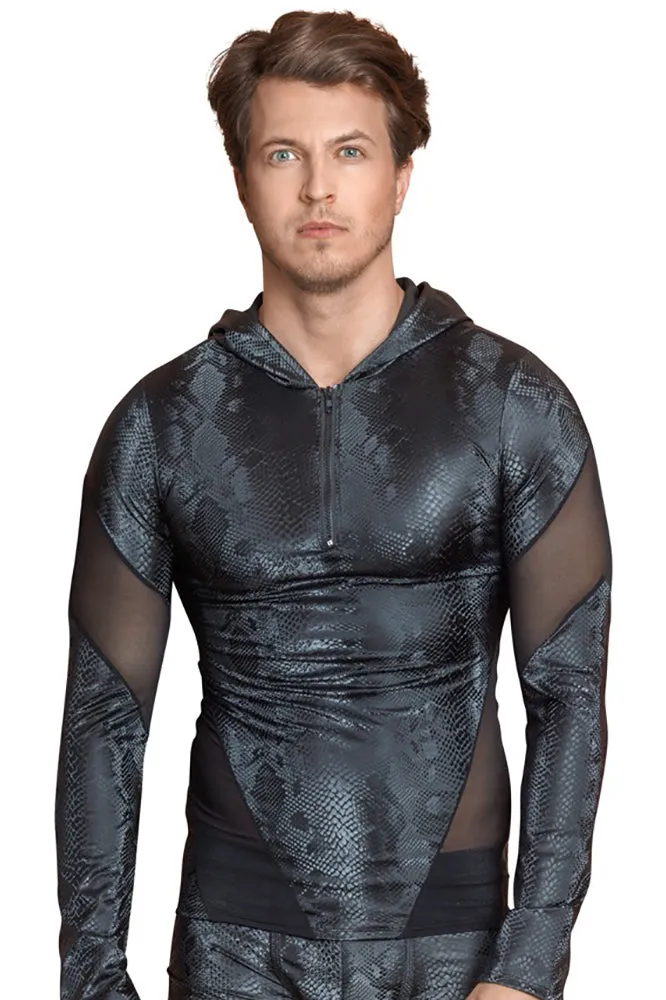 NEK Snake Pattern Hooded Top