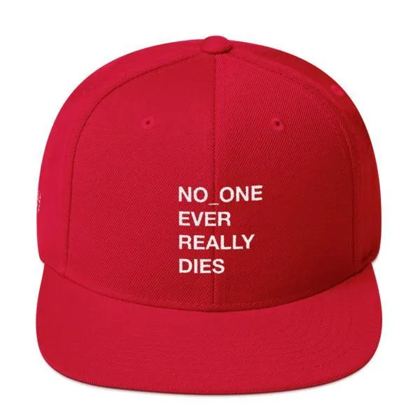 NERD NO_ONE Ever Really Dies logo embroidery Snapback Cap