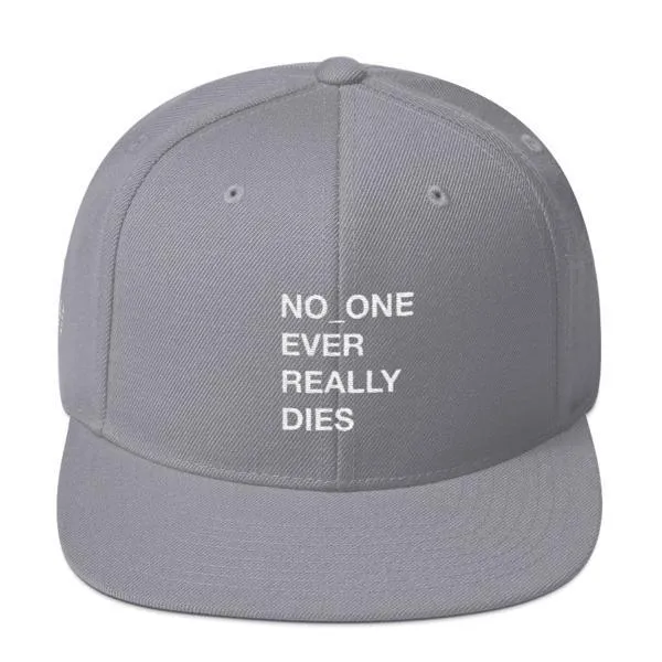 NERD NO_ONE Ever Really Dies logo embroidery Snapback Cap