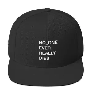 NERD NO_ONE Ever Really Dies logo embroidery Snapback Cap