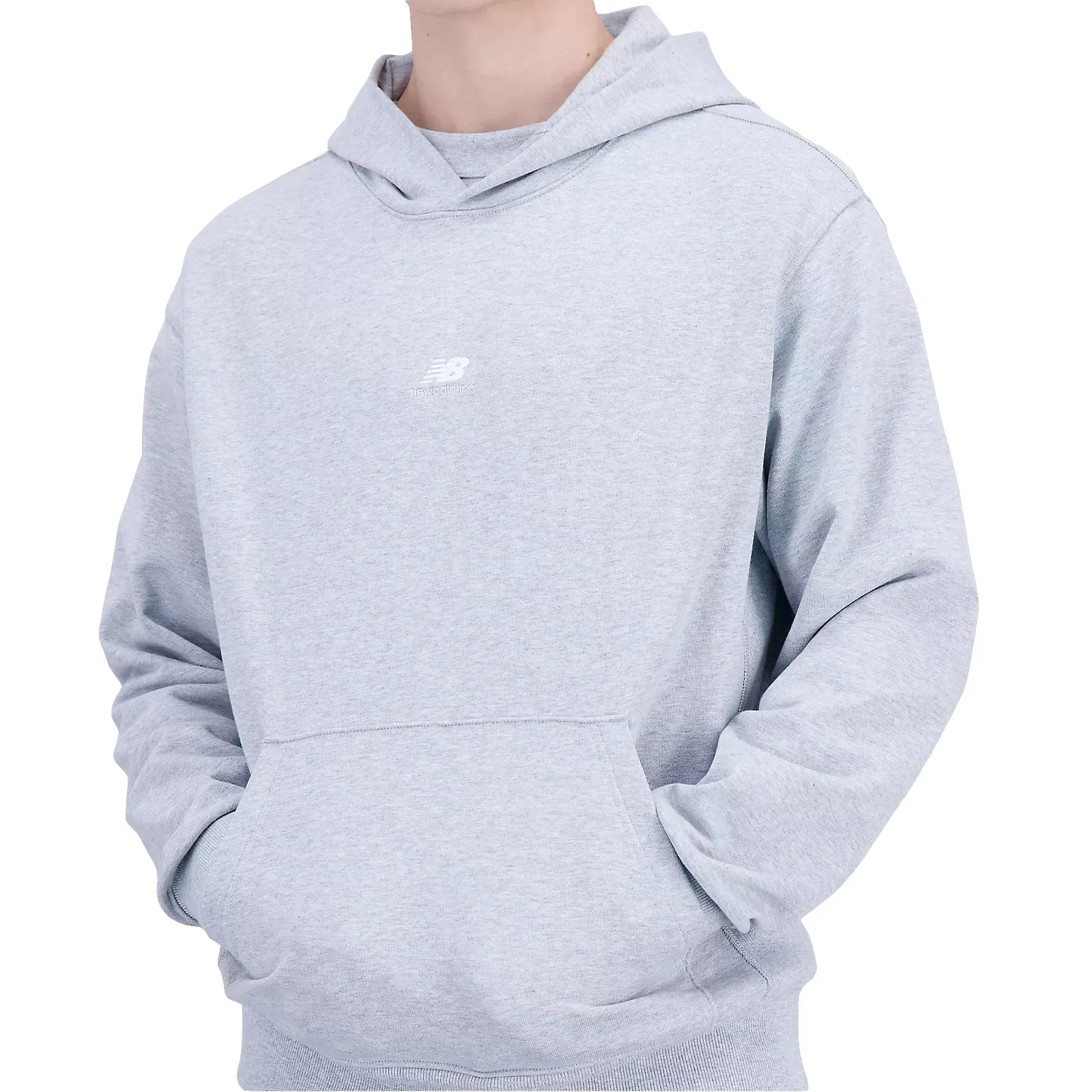 New Balance Men Remastered Graphic French Hoodie Athletic Grey MT31502-AG