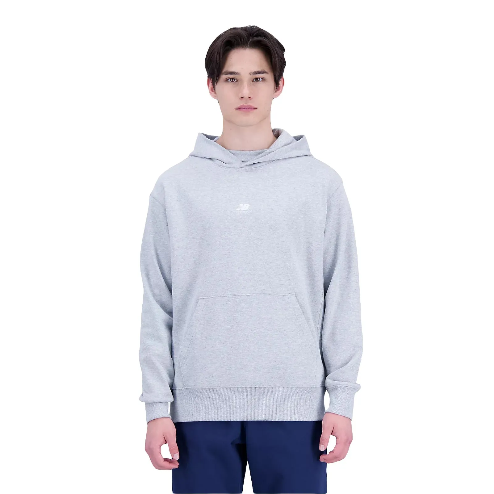 New Balance Men Remastered Graphic French Hoodie Athletic Grey MT31502-AG